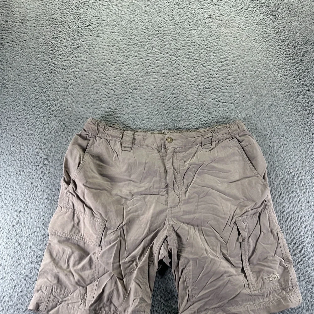 The North Face Shorts Mens L Brown Cotton Cargo Utility Workwear Hiking Travel